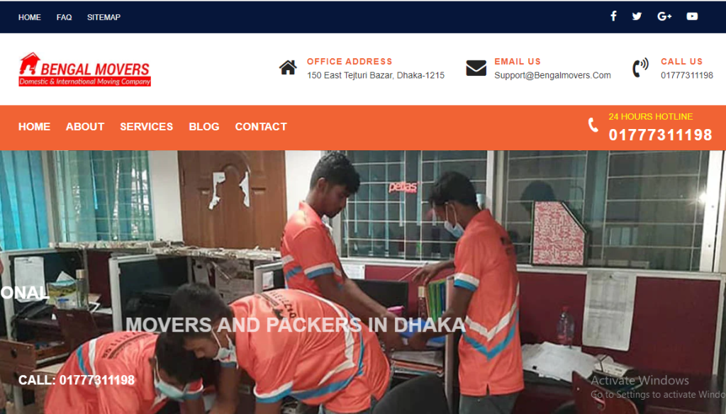 Bengal Movers & Packers – House & Office Shifting Service In Dhaka
