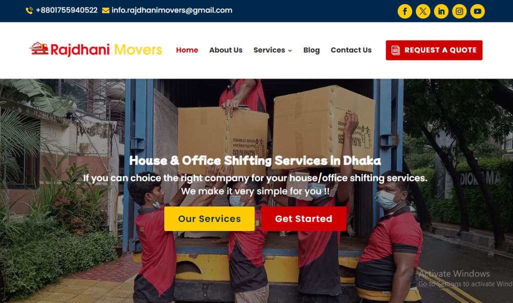 Rajdhani Movers, House Shifting
We provide responsible basa bodol to house shifting services in and around any city of Bangladesh including Dhaka. We are one of the best choices you have for house shifting services.